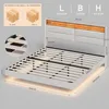 Schwebendes Doppelbett 180x200 cm mit RGB LED, Produktbild-Vorschau 2