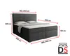 Boxspringbett LORD 160x200 Anthrazit Boxspring Komplettbett Produktbild-Vorschau 4