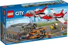 The image shows the box of a LEGO City playset featuring airplanes and a hangar. Produktbild-Vorschau