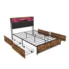 Stauraumbett 140x200cm, Bett mit Stauraum, 4 Schubladen, Produktbild-Vorschau 13