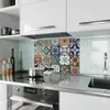 Küchenrückwand Spritzschutz Glas mit Motiv Bunte Produktbild-Vorschau 2