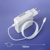 A white USB-C charger and cable are displayed against a purple background. Podgląd zdjęcia produktu