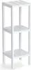 A white, three-tiered shelf unit against a white background. Náhľad obrázku produktu