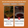 A marketing image comparing two methods of pouring fruit pulp. Produktbild-Vorschau