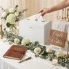Creative Deco Boîte à cartes de mariage blanche, coffret en Voir les images du produit 2