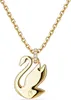 Swarovski Damen Halskette Swan Anhänger in Gelb 5647553 Produktbild-Vorschau 4