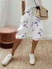 ASKSA Damen Sommer Leinenhose Luftig Hohe Taille Caprihose Produktbild-Vorschau 2