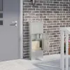 vidaXL Schránka na balíky černá 44,5 x 29 x 110,5 cm Náhled obrázku produktu 2