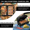 SunJas Holzkohlegrill Klappgrill Tragbarer, Campinggrill Produktbild-Vorschau 3