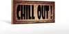 Holzschild Spruch 27x10cm Chill Out Produktbild-Vorschau 2