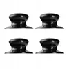 Four black pot lid handles are arranged in a two-by-two grid against a white background. Podgląd zdjęcia produktu