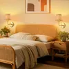 Applique murale Rosikey en rotin vintage - Lampe murale en Voir les images du produit 5