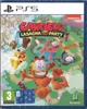 The image shows the front cover of the video game 'Garfield Lasagna Party' for PlayStation 5. Podgląd zdjęcia produktu