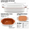 KERAZO große ovale 6 Liter Brotbackform mit Deckel aus Produktbild-Vorschau 7