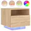 Comodino con luci LED Rovere Sonoma 40x39x37 cm Anteprima dell’immagine prodotto 2