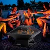Outsunny Bol de feu avec pare-étincelles Grille de barbecue Voir les images du produit 2