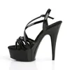 DELIGHT-613 Damen Sandale von Pleaser, Schwarz  , EU 38, US Produktbild-Vorschau 3