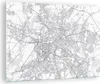 Bilder auf glas - Einteilig - Stadt Karte Berlin - 70x50cm Produktbild-Vorschau 1