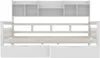 Sweiko rozkładana sofa 90x200, szuflady i półki, stelaż Podgląd zdjęcia produktu 4