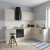Eckküche - 260x170 cm - Beige Matt - MDF - mit beiger Produktbild-Vorschau 2