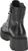 A black leather boot with a thick platform sole is shown from the back. Náhľad obrázku produktu