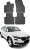 2017-2025 Skoda Kodiaq Fußmatten TPE Schwarz 4 tlg Produktbild-Vorschau 1