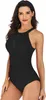Einteiliger Damen Badeanzug Halter Mesh Abnehmen Badeanzug Produktbild-Vorschau 5