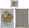 A collage of Sesame Street bedding designs featuring Ernie and Bert. Produktbild-Vorschau