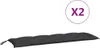 vidaXL Gartenbank-Auflagen 2 Stk. Schwarz 150x50x7 cm Produktbild-Vorschau 8