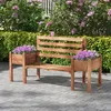 Outsunny Gartenbank 2-Sitzer Sitzbank Holzbank Balkonbank Produktbild-Vorschau 2