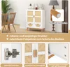 COSTWAY Sideboard Buffetschrank mit 2 Türen, Bodenschrank Produktbild-Vorschau 5