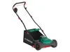 A product shot of a cordless lawnmower on a white background. Produktbild-Vorschau
