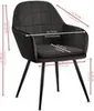 Esszimmerstühle in Steppoptik - gepolsterte Loungesessel Produktbild-Vorschau 8