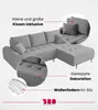 BroMARKT Ecksofa ARCO Schlaffunktion Bettkasten L-Form Produktbild-Vorschau 5