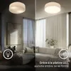 Briloner Plafonnier LED abat-jour en tissu Ø30x10,5 cm rond Voir les images du produit 3