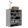 vidaXL Armoire à chaussures Gris Sonoma 60x35x70 cm Bois Voir les images du produit 15
