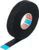 A roll of black fabric tape with a blue end. Podgląd zdjęcia produktu