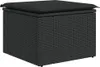 7-tlg. Garten-Sofagarnitur mit Kissen Schwarz Poly Rattan Produktbild-Vorschau 12