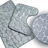Lot de 3 tapis de bain antidérapants, mousse à mémoire de Voir les images du produit 1