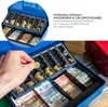 Geldkassette mit Euro-Münzzählbrett von HMF mit 30 cm Breite in Blau Produktbild-Vorschau