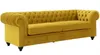 Gelbe Couch mit knöpfen Chesterfield Sofa Polster Sitz Produktbild-Vorschau 2