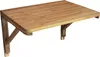 A wooden wall-mounted folding table against a white background. Produktbild-Vorschau