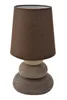 Näve 3045214 Stoff-Tischleuchte ; Farbe: Braun Produktbild-Vorschau 2