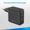 Ładowarka do gniazdka XLayer PD 65W, 2 x USB-C i USB-A, Podgląd zdjęcia produktu 3