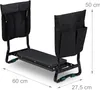 Relaxdays Ławka ogrodowa do klęczenia, składana, do 150 kg, Podgląd zdjęcia produktu 4