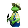 Zaunhocker Gärtner Frosch Pflanze H23cm Landhausstil Produktbild-Vorschau 3