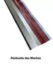 Brustblech anthrazit RAL 7016 mit 13 cm langer Schürze 2 m Produktbild-Vorschau 2