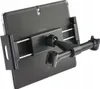 A tablet mounted on a car headrest holder. Voir les images du produit