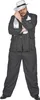 Costume da gangster taglia forte per uomo bianco e nero - Anteprima dell’immagine prodotto 5
