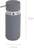 Distributore di sapone Zeller "Rubber", grigio, Ø6,6 x 16 Anteprima dell’immagine prodotto 5